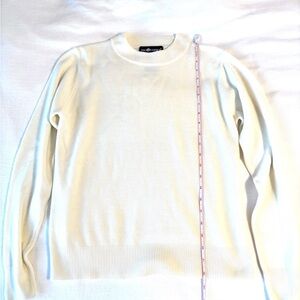 Sag Harbor Women's Cream Crew Neck Sweater